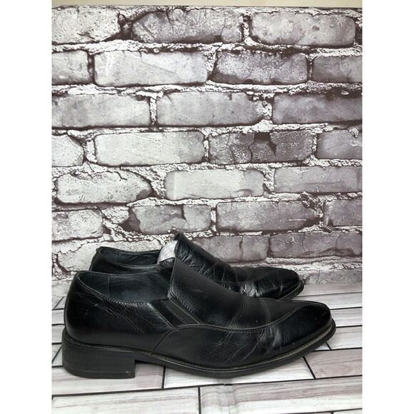 Via Spiga Delano Black Leather Pointed Loafers Dress Shoes Men’s sz 7M US/41.5EU main image 12
